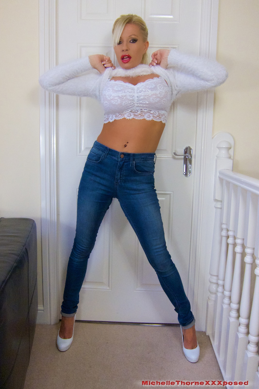 Michelle Thorne 'Jeans and White Jumper' starring Michelle Thorne (Photo 3)