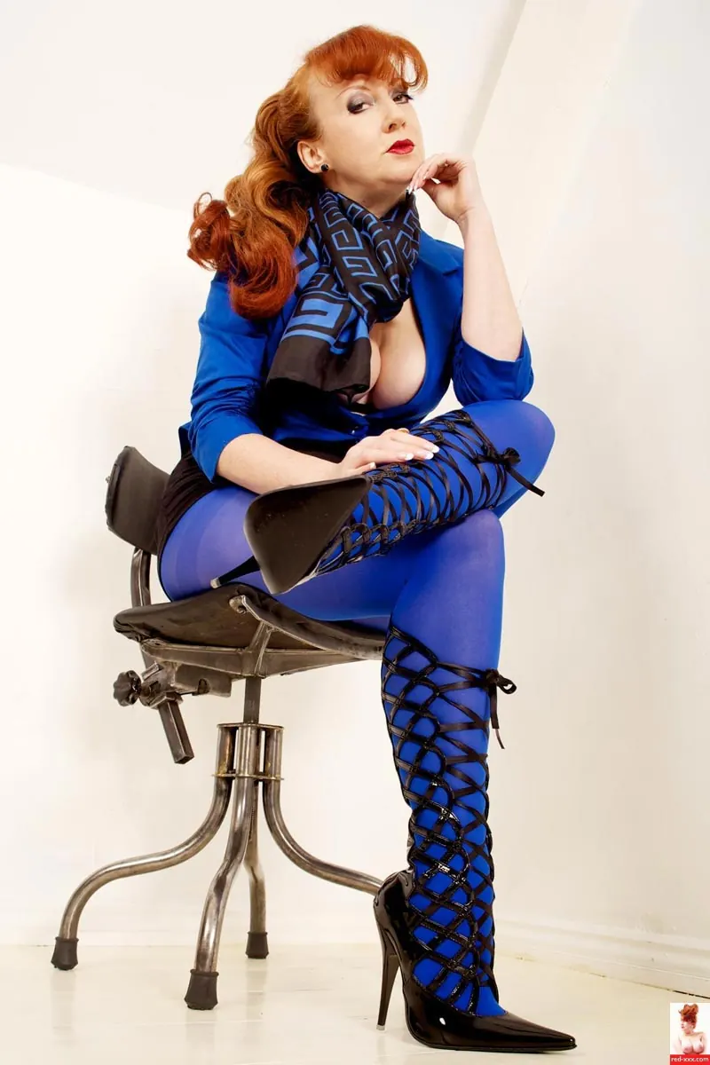 Red XXX 'Blue Pantyhose' starring Red XXX (Photo 1)