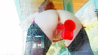Red XXX in 'Time For A Cold Shower!'